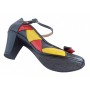 Marimea 36 Pantofi dama din piele naturala, toc de 7cm - P13423NRG